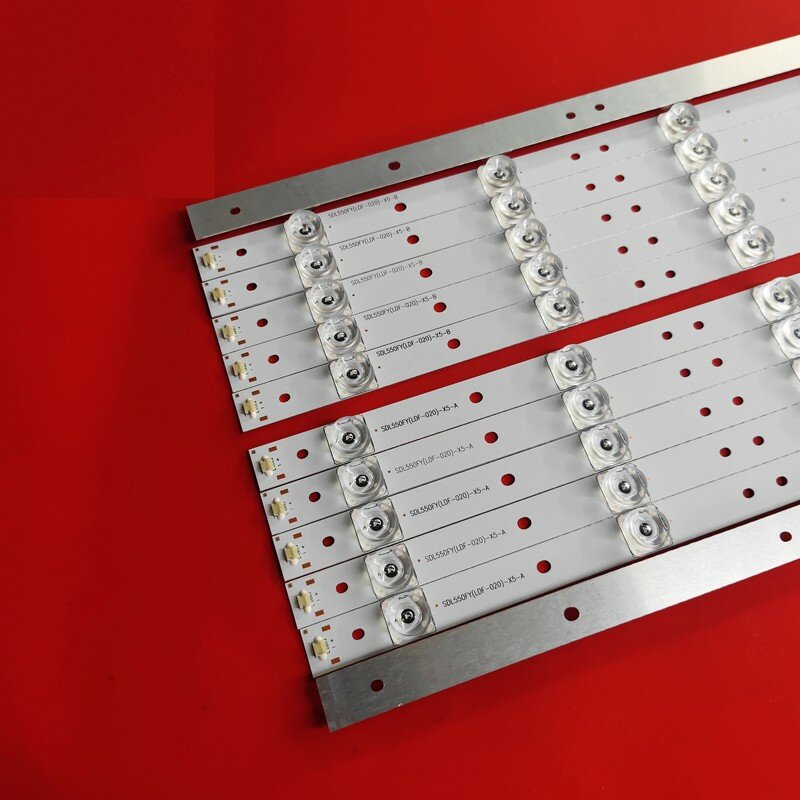 Kit 12Pcs LED Lampu Latar Bar untuk 55E360E 55E5ERS SDL550FY(LDF-020)-X5-A/B