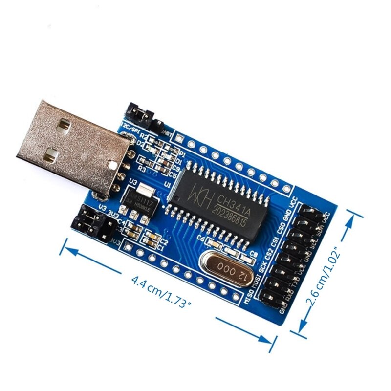 CH341A Konwerter programatora USB na UART IIC ISP EPP Wbudowane działanie