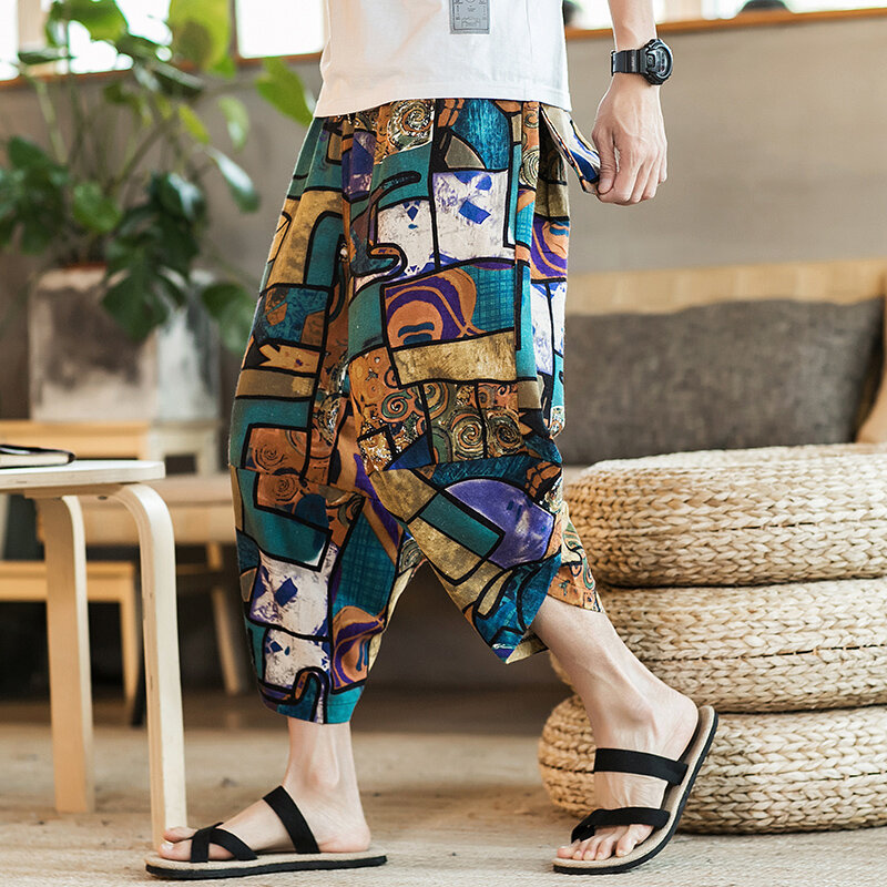 Pantalones cruzados de estilo Harajuku para hombre y mujer, pantalón de chándal Vintage, ropa de calle para correr, novedad de verano
