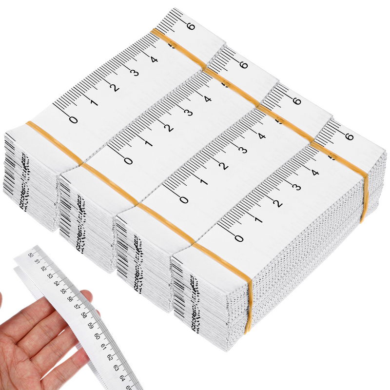 100 Pcs Paper Tapes RulersSoft Tape Measuring Meter Long Paper Body Measure Disposable Precision Medical Measurement Newborn