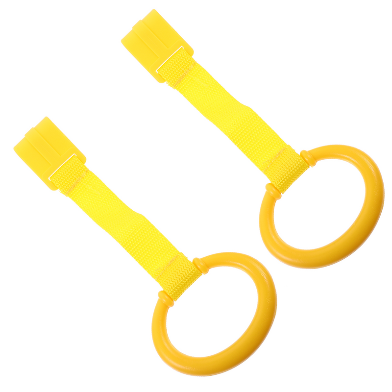 2 Pcs Playpen Children's Playpen Hand Pull Ring Hanging Standing Toddler Baby Tools Cot Rings Ribbon