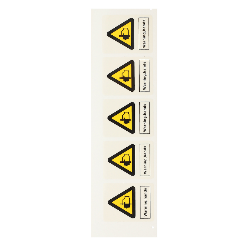 Etichette elettriche adesivo attrezzature meccaniche adesivi di avvertimento segno di frantumazione manuale