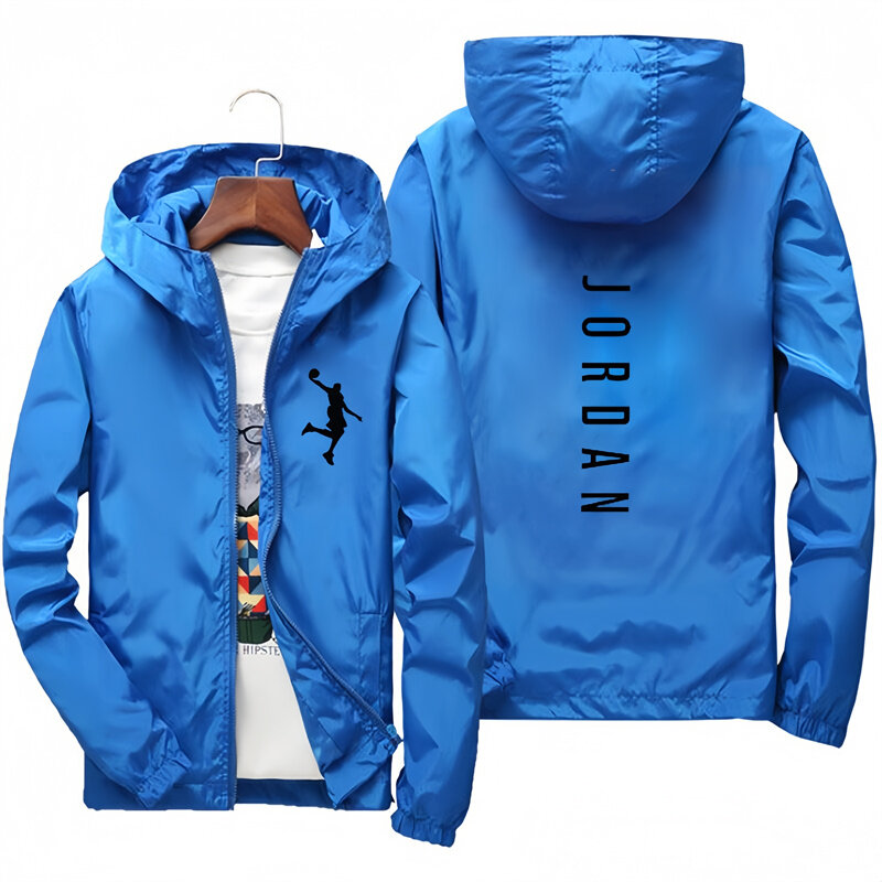 남성용 후드 운동복 재킷, 캐주얼 방풍 지퍼 낚시 코트, 패션 재킷, 2024 용수철 가을 신상