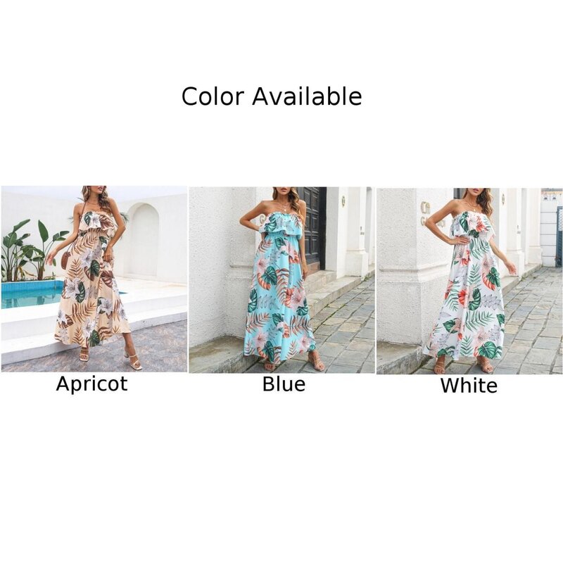 Fashion Leisure Dresses Womens Clubwear Floral Flowers Holiday Off Shoulder Plus Size Printed Sleeveless Spring