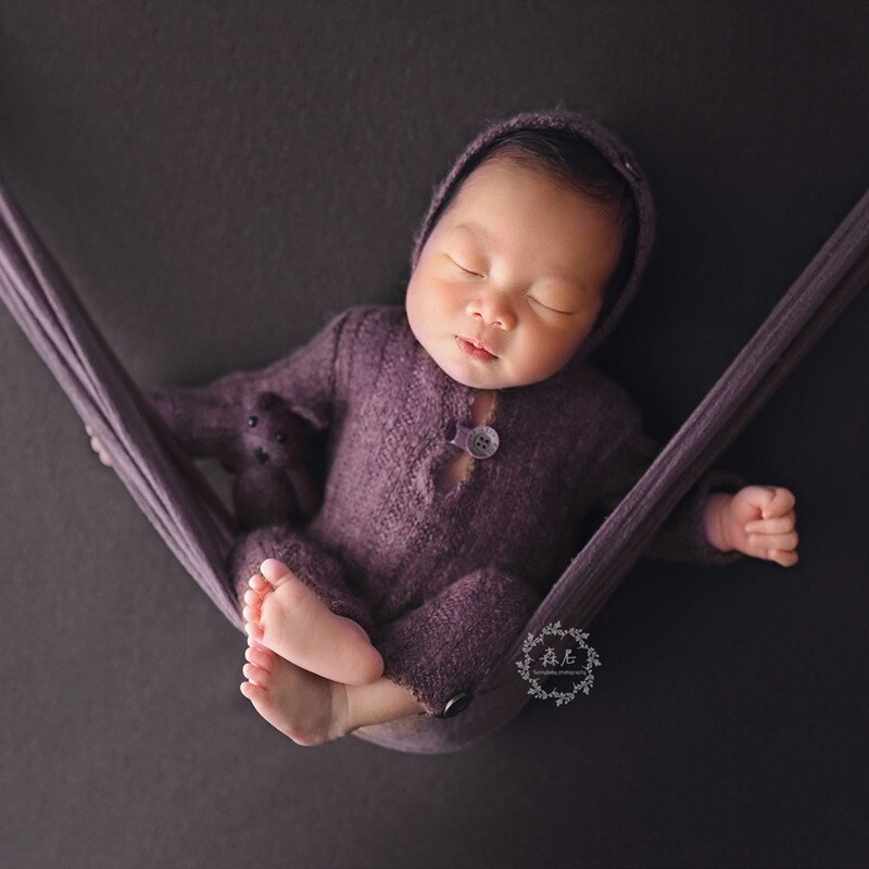 Accesorios de fotografía para recién nacidos, trajes de tela tejida a mano, accesorios de fotografía para bebés, 2023