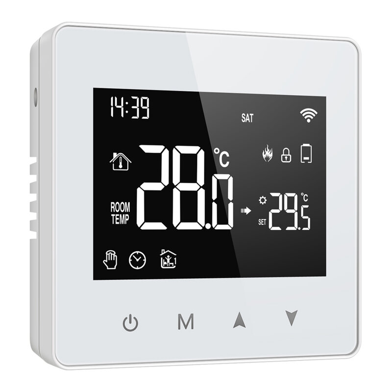 Pengontrol suhu ketel Gas air Tuya bekerja dengan Alexa Google Home kaligen termostat nirkabel rumah pintar