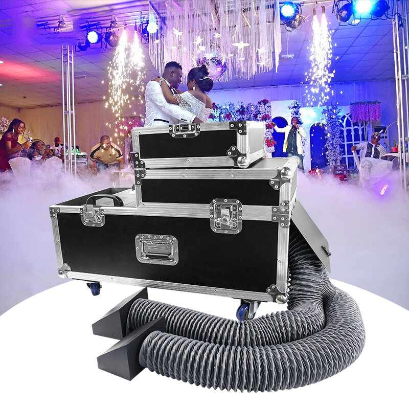 Máquina de humo baja de 3000W, máquina de niebla de agua, alquiler de Base de agua, doble salida, máquina de humo de tierra para escenario, boda, discoteca, fiesta