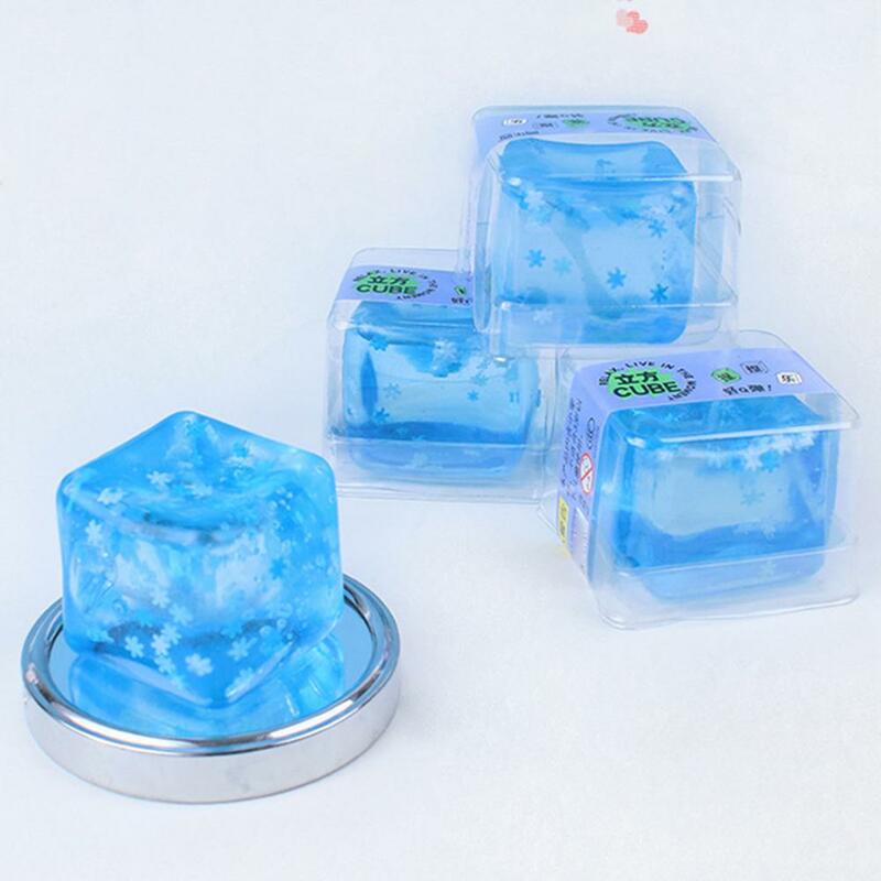 IkFunny-Jouet d'instituts d'anlande pour enfants et adultes, Cube de glace souligné, Fidget apaisant à montée lente