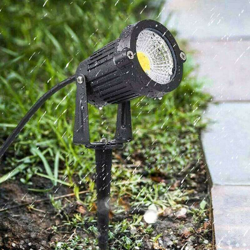 4 Pak lampu sorot taman, lampu LED lanskap luar ruangan halaman jalan tahan air