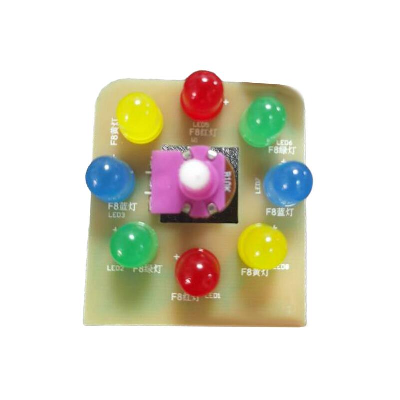 Beschäftigt Brett Spielzeug LED-Schalter mit 8 LEDs Montessori Spielzeug PCBA-Platine als Geschenk