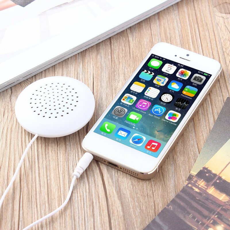 Mini alto-falante estéreo de música alto-falantes DIY, telefone MP3, iPhones, iPods, Touch CD, uso para dormir, 3,5mm, novo, 2022