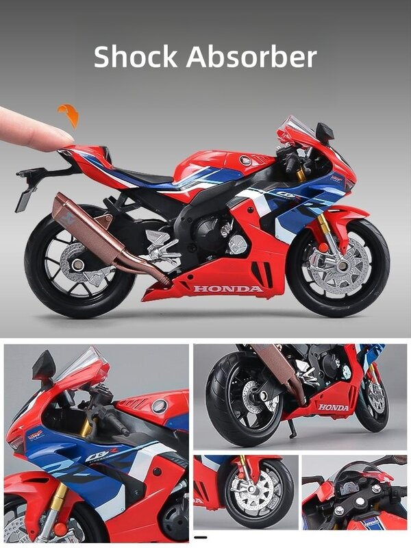 Modelo de motocicleta Honda CBR 1000RR Fireblade, juguete de motocicleta RMZ City, Metal fundido a presión, colección en miniatura de carreras 1:12, regalo para niños, 1/12