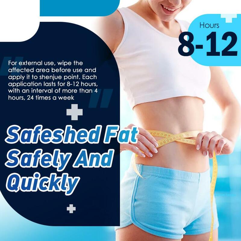 Fast Fat Burning Belly Slimming Patch, Detox Abdominal Navel Sticker, Perda de peso, Melhorar a saúde do estômago com umidade-Remoção do mal