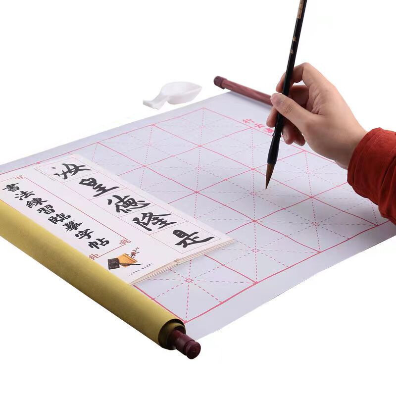 Początkujący szczotka kaligrafia wejście zeszyt wielokrotnego użytku zestaw ubrań do pisania wodą przewiń chiński atrament bezpłatny zestaw ubrań do pisania wodą