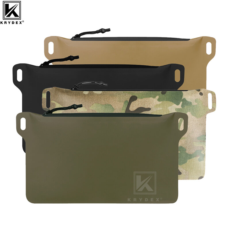 KRYDEX-bolsa impermeable para herramientas de caza, organizador táctico con cremallera para exteriores, bolsa de viaje multiusos, almacenamiento de camuflaje