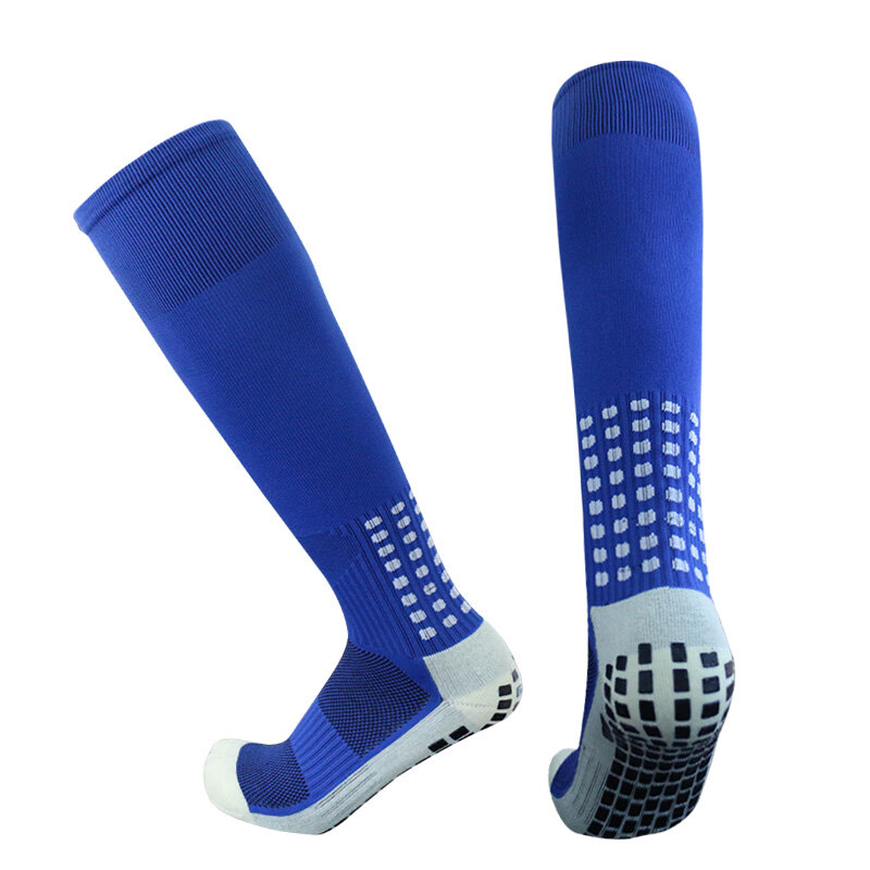Calcetines largos de fútbol para hombre y mujer, medias deportivas antideslizantes con agarre, varios colores