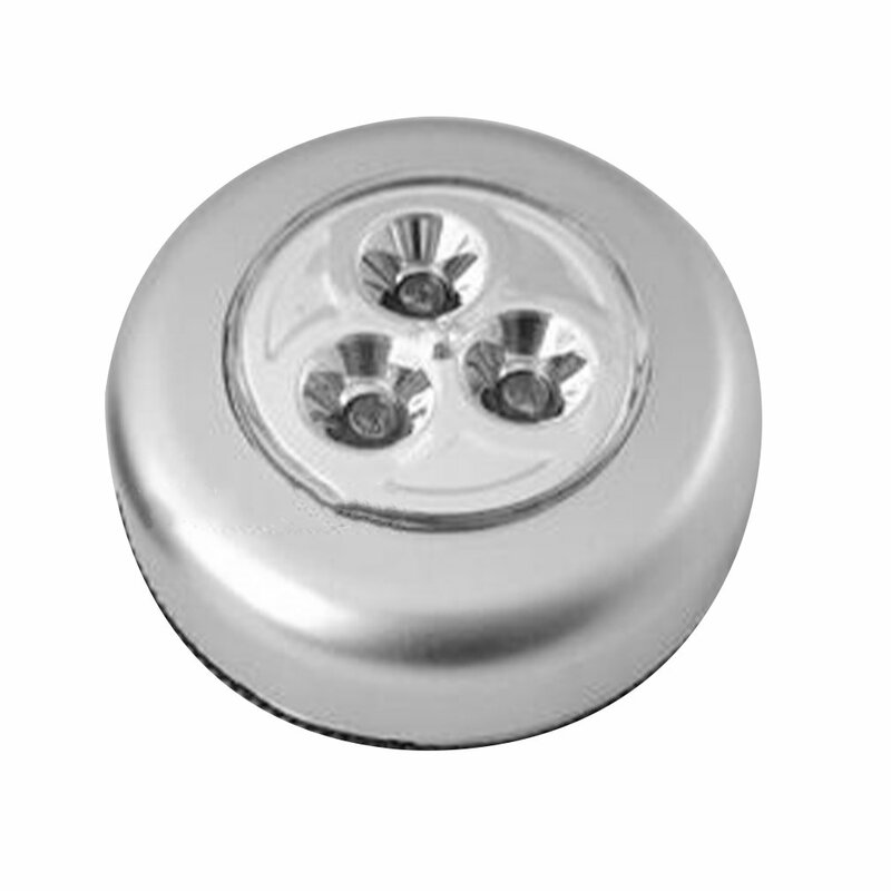 3 LED alimentato a batteria Wireless Night Light Stick Tap Touch Push Security Closet Cabinet lampada da parete da cucina