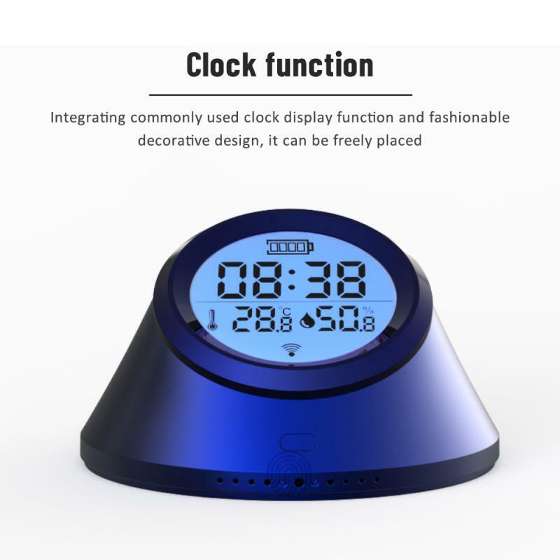 Tuya Zigbee-Sensor de temperatura y humedad, Control remoto por aplicación Smart Life, enlace inteligente, funciona con Alexa y Google Home