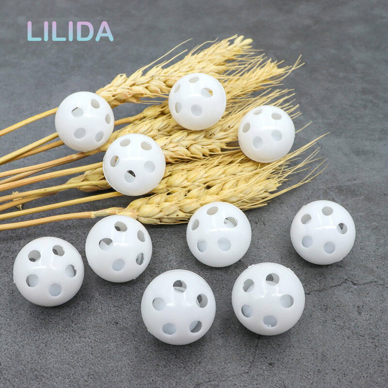 10Pcs 24MM Plastic Rattle Bell Ball Squeaker Noise Generator Insert Dog Toy Squeak Baby Toys DIY Plush Dog Accessories Pet Toys