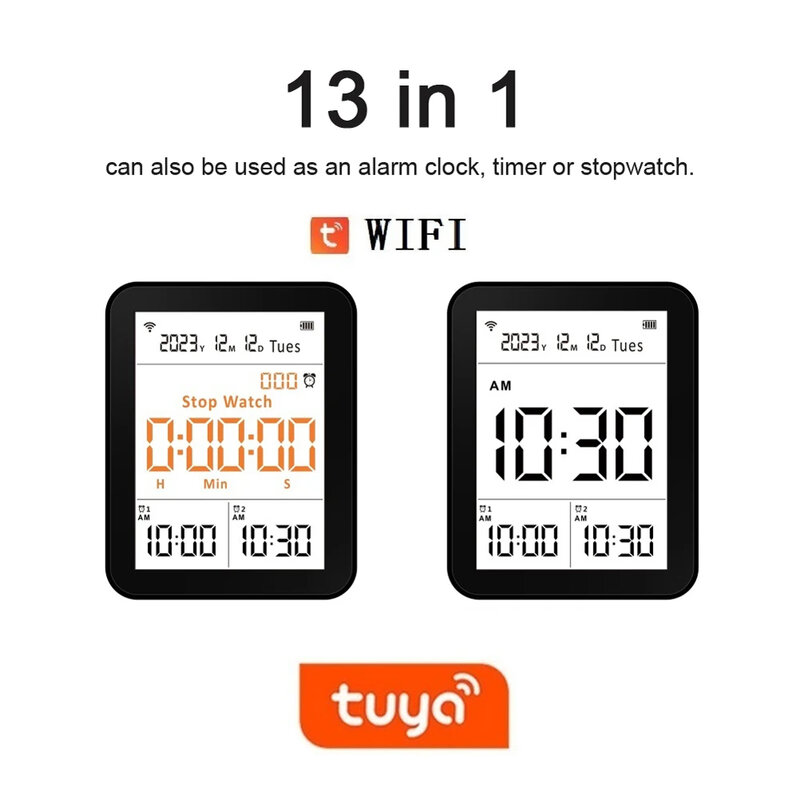 Tuya Binnenlucht Kwaliteit Tester 13in1 Met Wifi Luchtkwaliteit Monitor Voor Co2 Tovac Hcho Pm2.5 Pm1.0 Pm10 Temperatuur Vochtigheid Meer