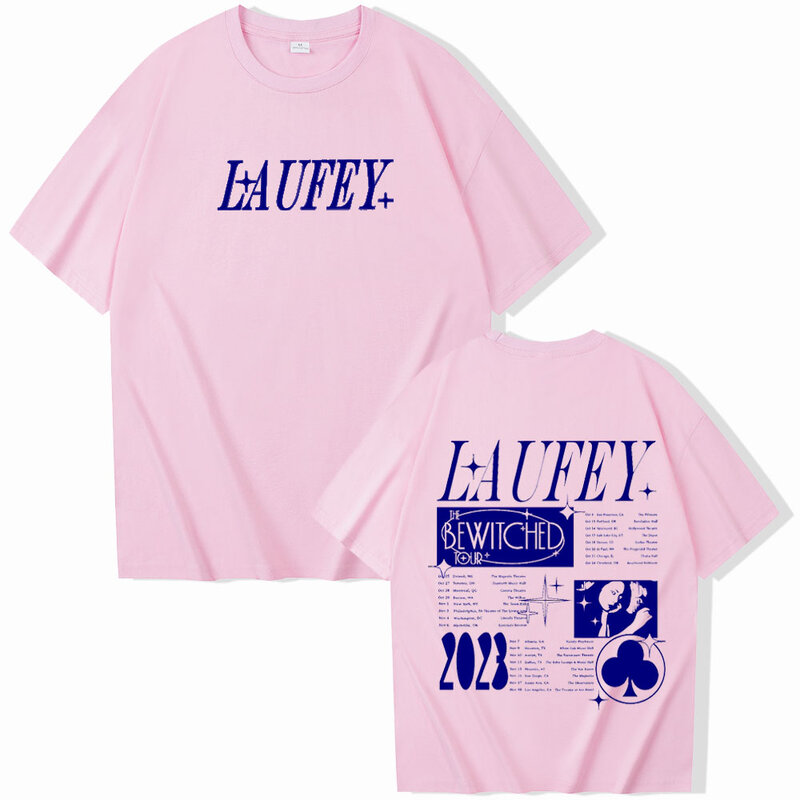 Laufey Shirt Laufey verzaubertes Album Shirt Laufey Tour Geschenk für Laufey Fan Unisex O-Neck Kurzarm hemden