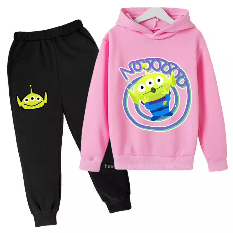 Disney's Alien Kids' Hoodie and Pants Set - Cute and Casual for Boys & Girls' Stylish Autumn and Spring Adventures