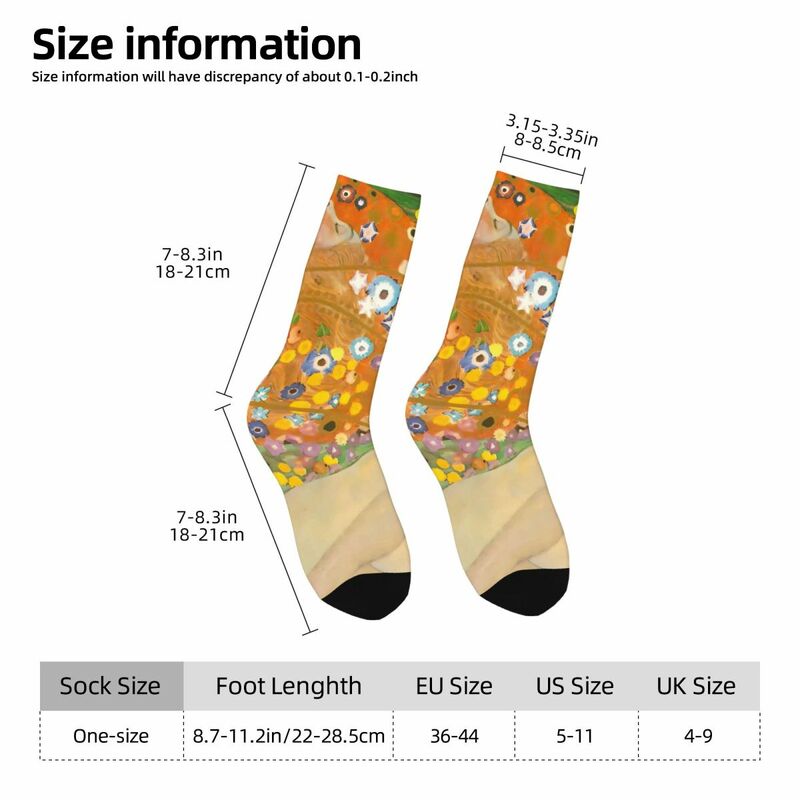 Meias antiderrapantes Klimt Art para meninas, meias macias e respiráveis, meias de escalada, meias antiderrapantes macias, série II, inverno
