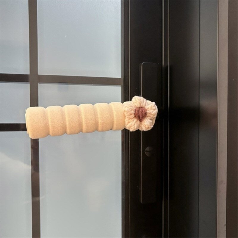 Protectores manga para manija puerta seguridad para bebé, almohadilla protectora para cojín, 1 par, 69HE