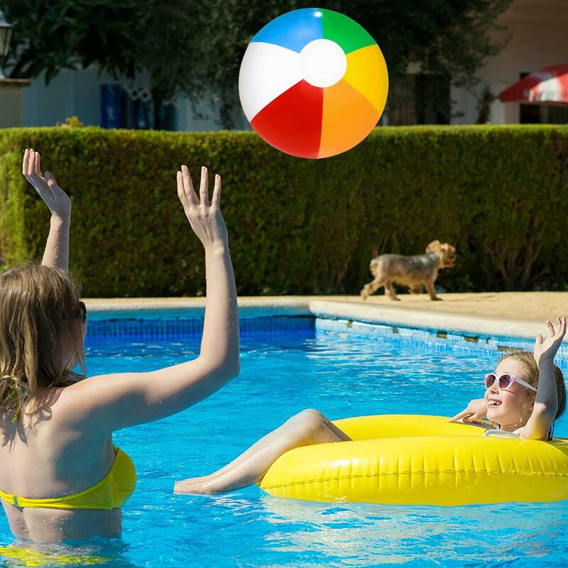Globos inflables coloridos de 30/40cm para jugar en la piscina, juego de agua, pelota deportiva de playa, juguetes Saleaman para niños