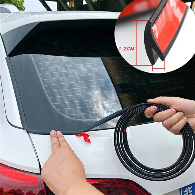 Y forma auto janela gap proteção tiras de vedação do carro borracha à prova de poeira impermeável tira selo do carro protetor isolamento acústico
