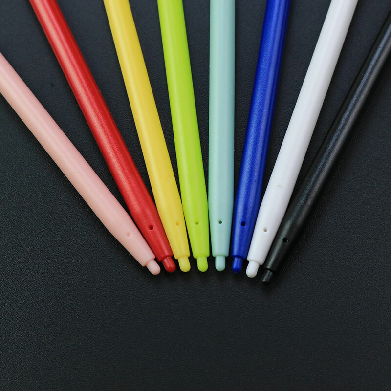 JCD 8 색 교체 플라스틱 스타일러스 펜, DSI NDSI 게임 콘솔 스크린 터치 펜 액세서리