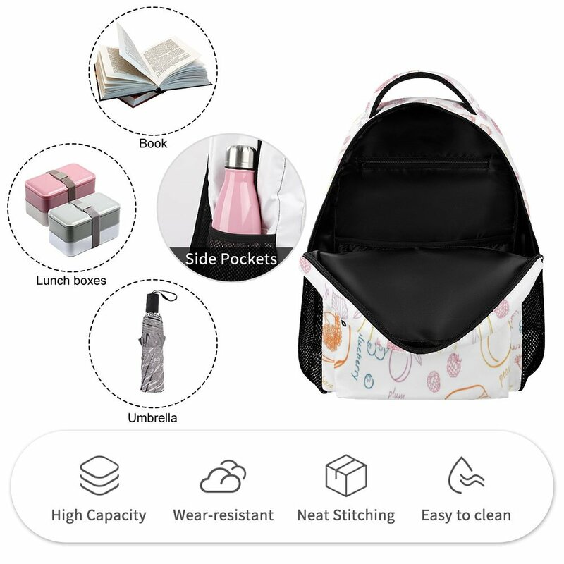 Padrão personalizado Impressão Schoolpack Lápis de Grande Capacidade Lazer Viagem Meninos Meninas Saco Leve Lápis Mochila