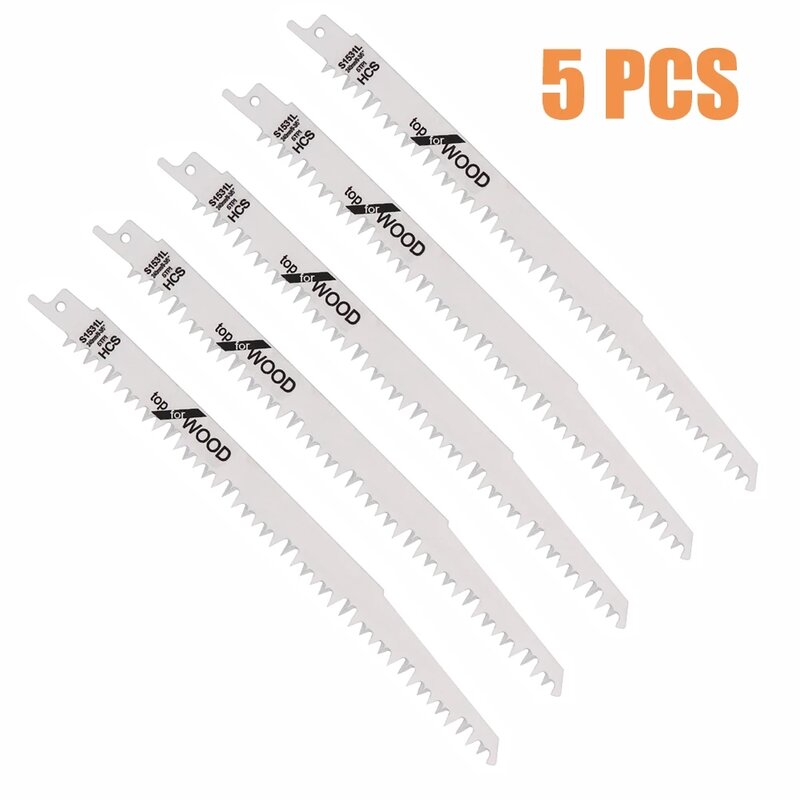 1/5PCS 240mm BI-Metal Reciprocating Saw Blades Electric Wood Pruning Saw Blades For S1531/S1531L Woodworking Saw Blades