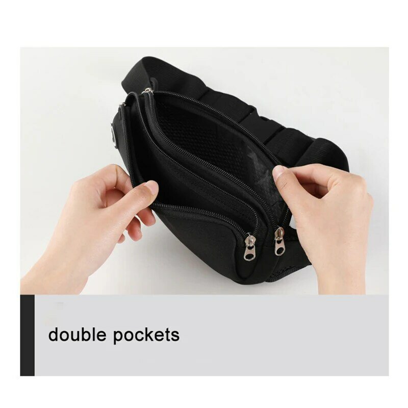 الرياضة حزمة مراوح النساء حقيبة بحزام الرجال تشغيل الخصر حقيبة الهاتف الأسود حقائب الجيم الاحذية