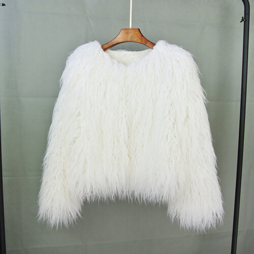 เสื้อขนสัตว์ผู้หญิงฤดูใบไม้ร่วงฤดูหนาวแฟชั่นสีชมพู Faux Fur Coat Elegant หนาอุ่น Faux ขนแจ็คเก็ตสำหรับสตรี2022