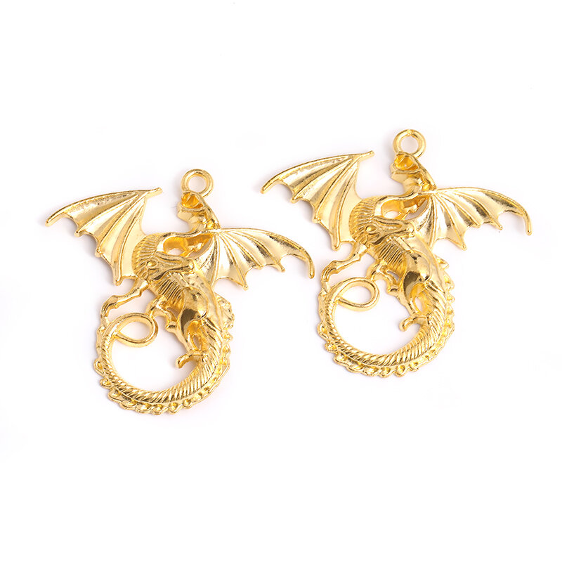 Fashion 6 pcs dragon pendants fit DIY handmade necklace bracelet charms  Jewelry Making finding