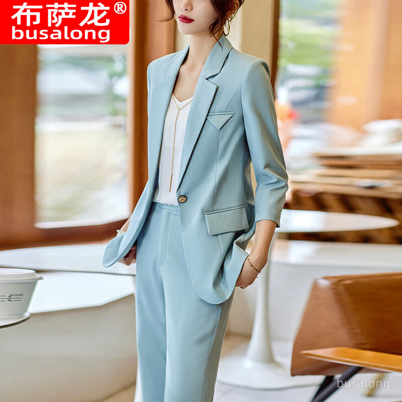 Work Clothes Women's Early Spring New Adult Lady like Woman Temperament Goddess Style Commuter Capable Business Wear Fashionable