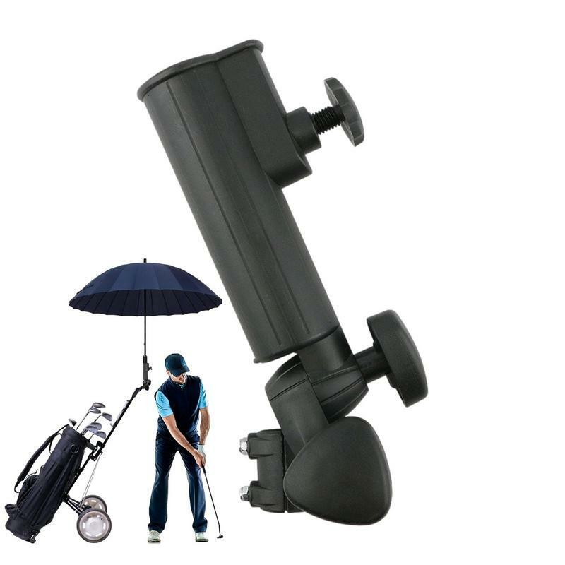 Golf Trolley Umbrella Stand Golf Trolley Stand Adjustable Golf Push Cart Portable Golf Trolley Umbrella Base With Angle