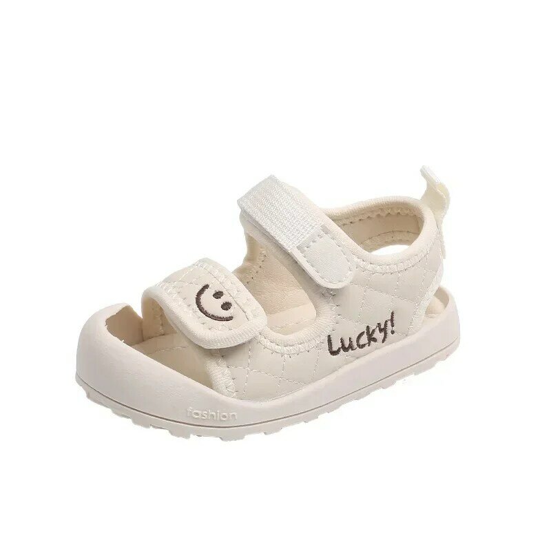 Сандалии для маленьких мальчиков 0-3 лет, 2024, летняя обувь для малышей, мягкие гибкие сандалии для маленьких девочек, Уличная обувь для новорожденных, начинающих ходить