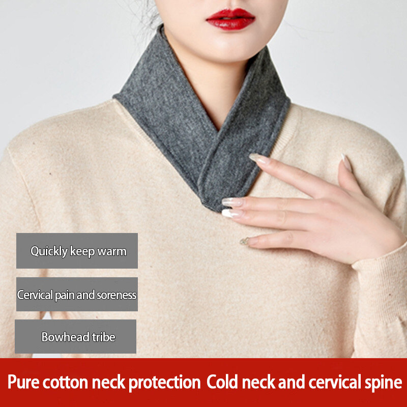 Bufanda de calentamiento de cuello Cervical para hombre y mujer, cuello de Modal, mantiene el calor, accesorios de prevención de frío, bufanda de cuello corta cálida