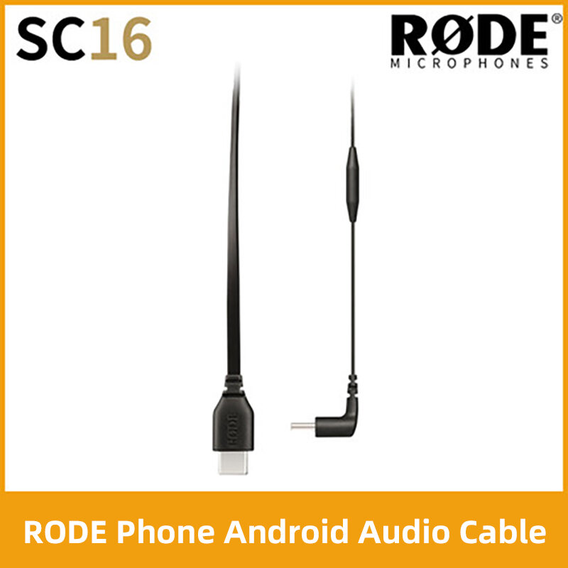 RODE-Adaptador de DCS-1Cable SC15 SC16 SC11, conector de USB-C a Cable Lightning tipo C para iPhone, Android, teléfono inteligente, Cable de micrófono