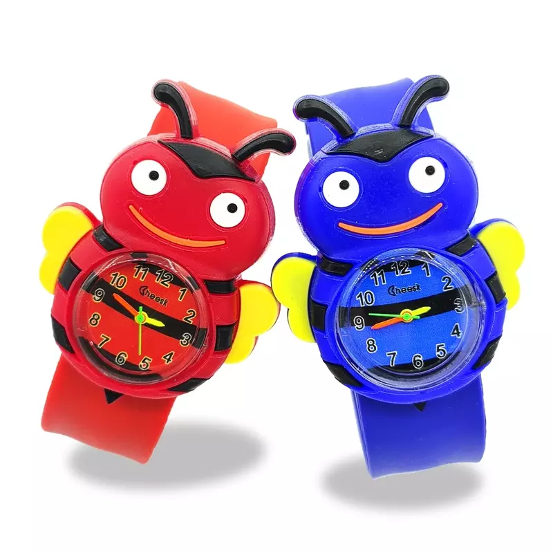 Reloj de juguete de aprendizaje para bebé, diseño de insectos y flores y frutas beneficiosos, Unisex, regalo para niños de 1 a 15 años