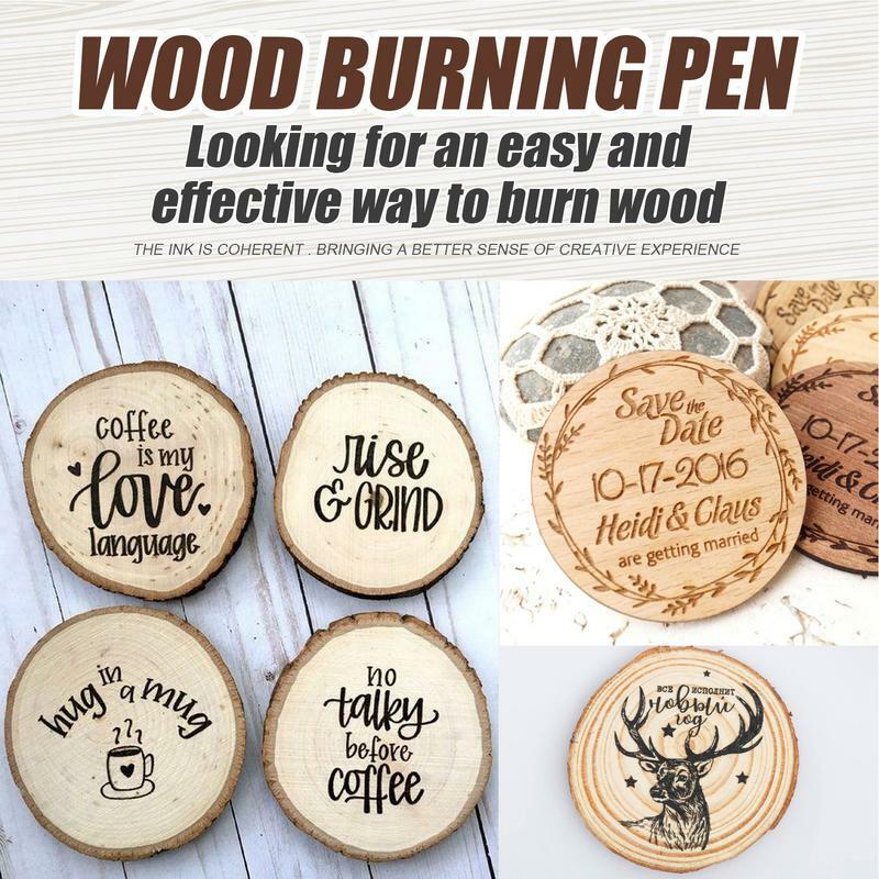 Marker do wypalania drewna, przypalanie drewna, narzędzia do spalania drewna dla miłośników malowania, miłośnicy rysowania dla drewno papier kartonowego dżinsu