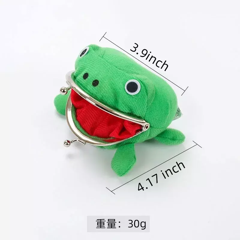 1PCS Frog Wallet Anime Cartoon Wallet Coin Purse Plush Wallet Cute Purse Coin Cosplay Anime Props Accessories