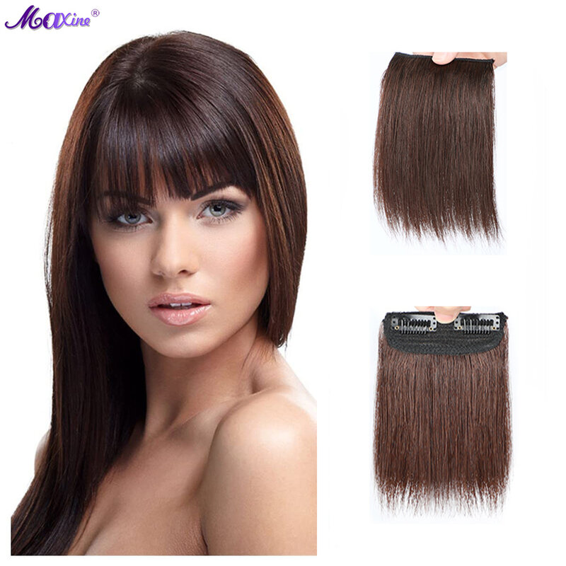 Extension de cheveux invisible pour femme, sous-pièce, clip sans couture, haut pour cheveux amincissants, 15cm, 6 po