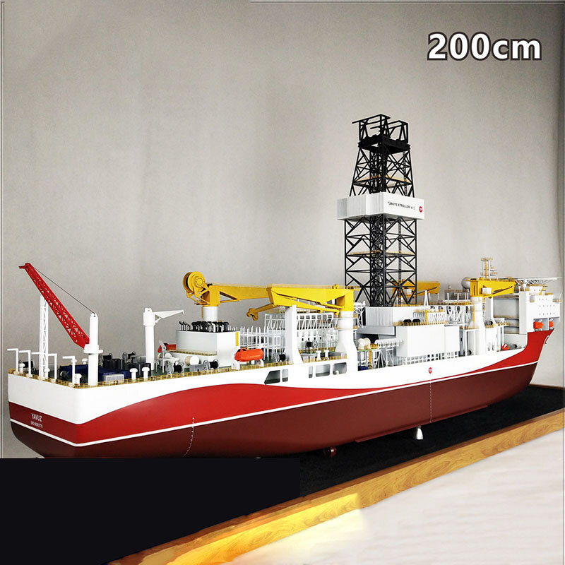 200cm Drilling Ship Model Ocean-going Cross-ocean Drilling Ship Work Ship Gift Ornaments