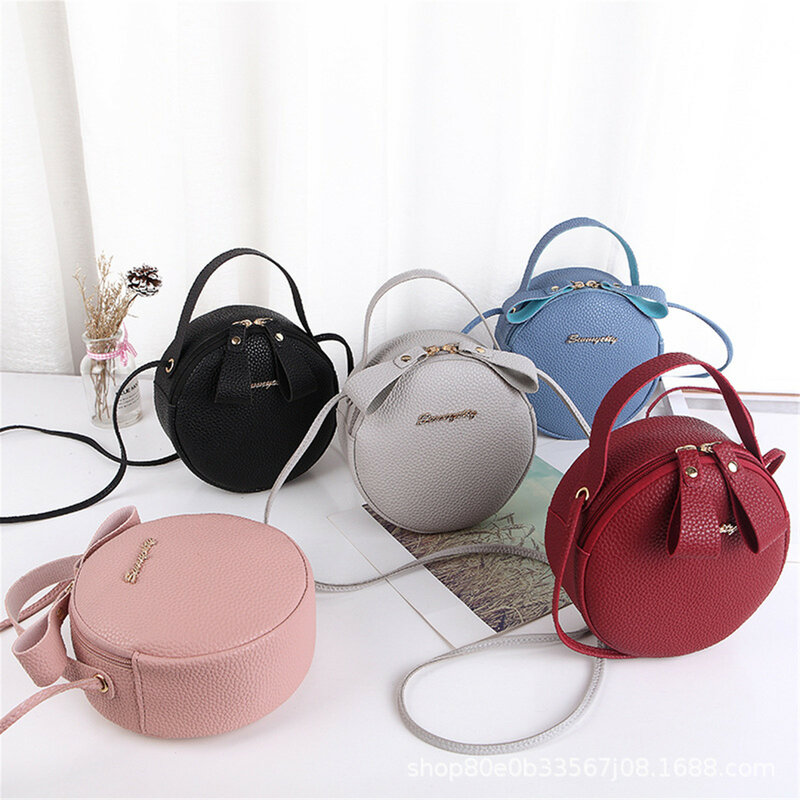 女性のためのlycheeパターンのハンドバッグ,素敵な女の子のための小さな丸いバッグ,ショルダーストラップ付き,新しいファッション,2023
