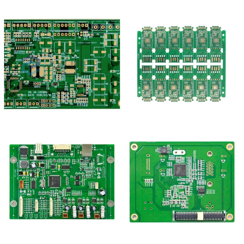 Cetakan papan sirkuit PCB Fab SMT contoh prototipe produsen Tiongkok multilapis 6 lapis dua sisi