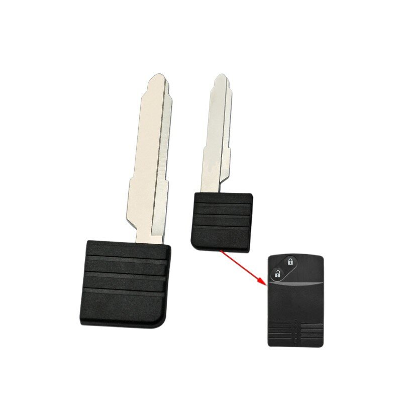 Keychannel 5/10 pçs uncut lâmina chave do carro inteligente para mazda m3 m6 cimeira cx3/5/9 raptor cartão inteligente de emergência chave inserção lâmina maz24
