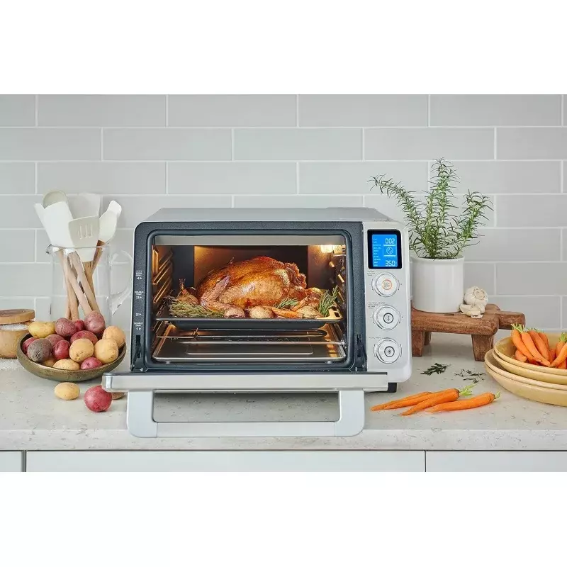 De'Longhi EO241264M 10-in-1 Digital AirFryer ,True Convection Toaster Oven with internal light, Grills, Broils, Bakes, Roasts, R